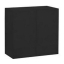 PTP - Servetten 2-laags - 1/8 vouw - Zwart - 40x40cm - 30x40 stuks