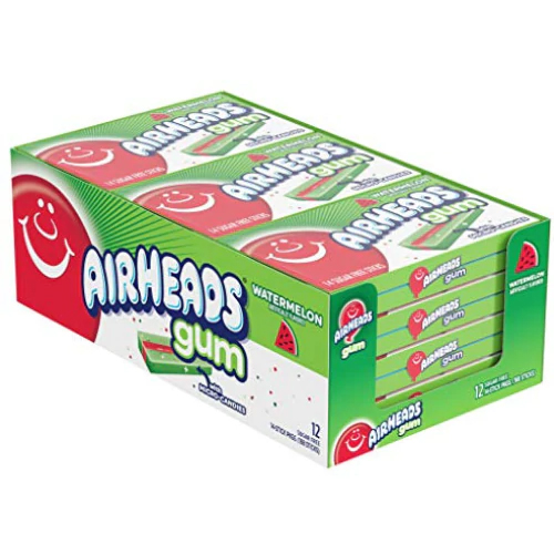 Airheads Gum Watermelon 12 stuks