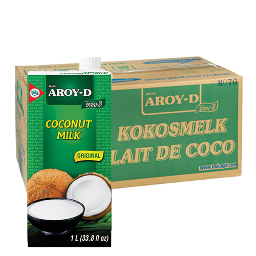 Aroy-D - Kokosmelk 17% vet - 12x 1 ltr