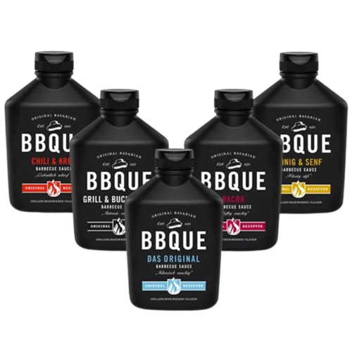BBQUE - Proefpakket "Furious 5" Barbecuesaus - 5x 400 ml