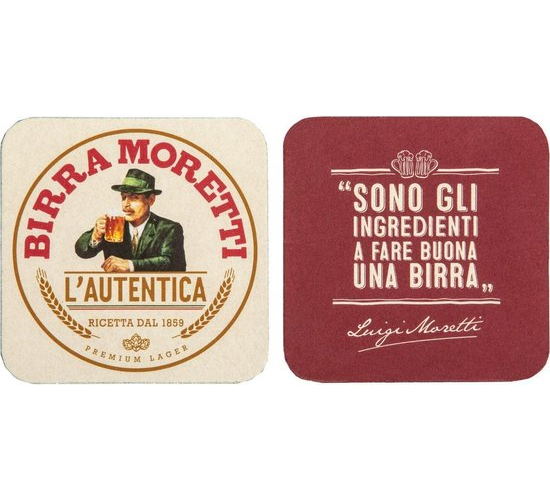 Birra Moretti - Bierviltjes - 400 stuks (4x 100 stuks)