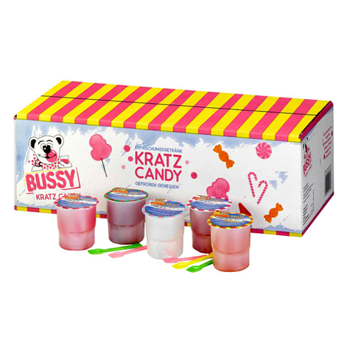 Bussy - Kratz CANDY Drink / Kras ijs Cups Mix - 40x 200ml