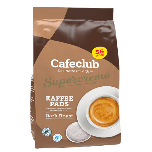 Caféclub Supercreme Koffiepads Dark Roast 56 pads