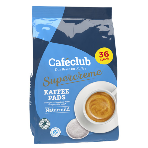 Caféclub Supercreme Koffiepads Nuturmild 36 pads