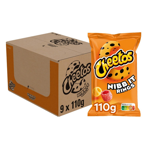 Cheetos Nibbit rings naturel chips 110 gr x 9