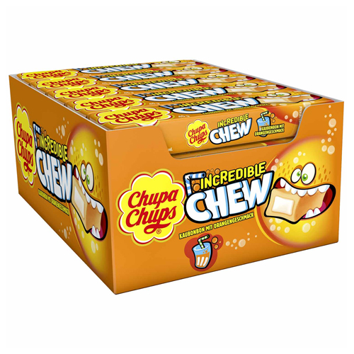 Chupa Chups Incredible Chew Orange 20 Stuks