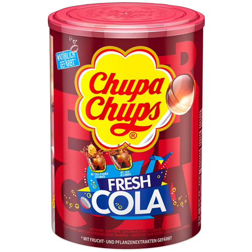 Chupa Chups Lollyapos s Fresh Cola 100 stuks