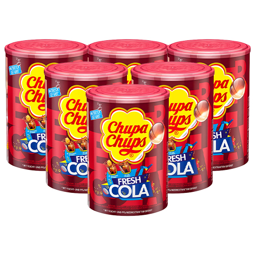 Chupa Chups Lollyapos s Fresh Cola 6x 100 stuks