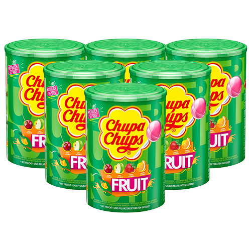 Chupa Chups Lollyapos s Fruit 6x 100 stuks