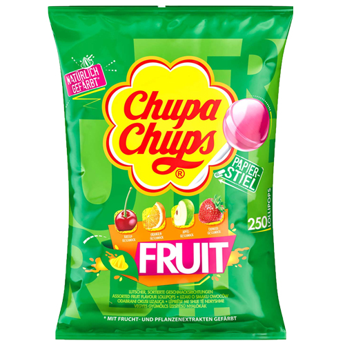 Chupa Chups Lollyapos s Fruit Navulzak 250 stuks