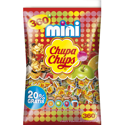 Chupa Chups Lollyapos s Mini Navulzak 360 stuks