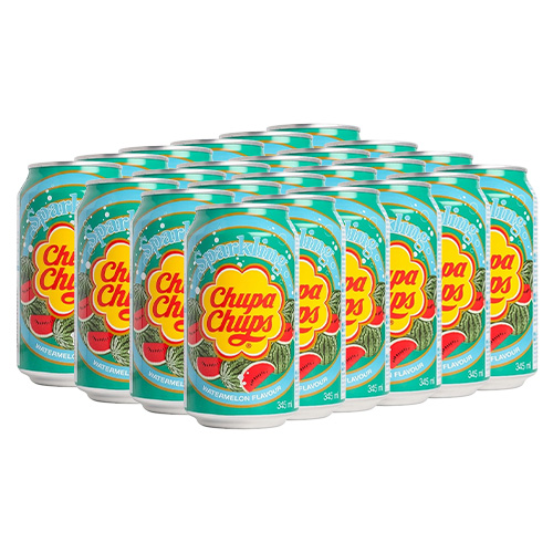 Chupa Chups - Sparkling Watermelon Frisdrank - 24x 345ml