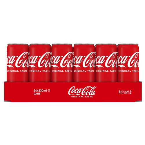 Coca Cola - Regular - Sleek Blik - 24 x 33 cl