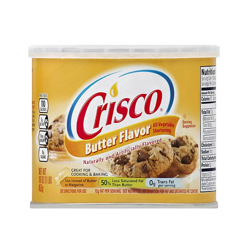 Crisco - Butter Flavor All-Vegetable Shortening (plantaardige vet) - 12x 453g
