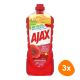 Ajax - Allesreiniger Rode Bloemen - 3x 1,25ltr