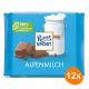Ritter Sport - Alpenmelk Chocolade - 12x 100g