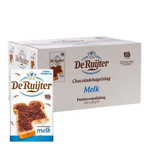 De Ruijter Chocoladehagel melk 120x 20g