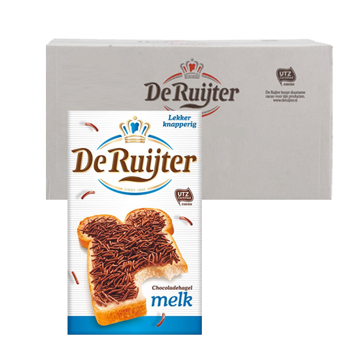De Ruijter Chocoladehagel melk 6x 390g