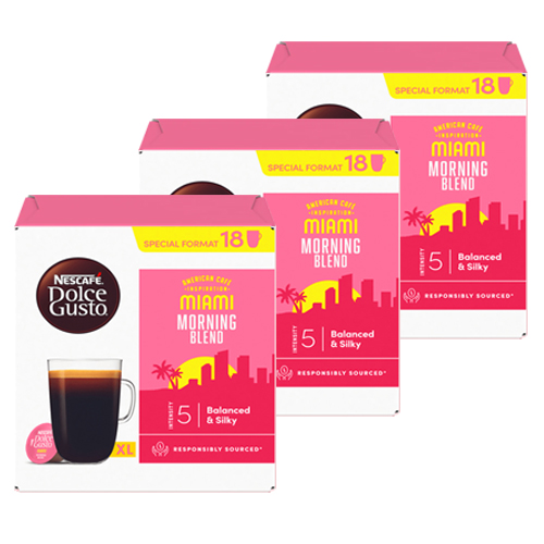 Dolce Gusto Miami Morning blend 3x 18 Capsules