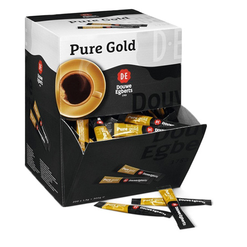 Douwe Egberts Pure Gold Oploskoffie 200 sticks