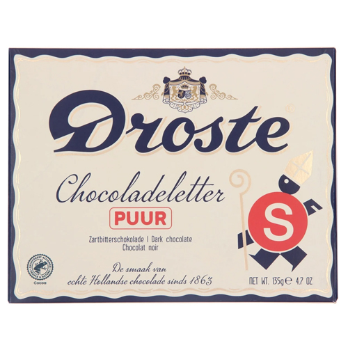 Droste Chocolade Letter Puur S 135g