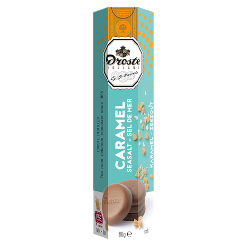 Droste Chocolade Pastilles Caramel Zeezout 12x 80g