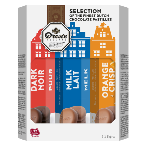 Droste selectie chocolade pastilles - 3x 85g