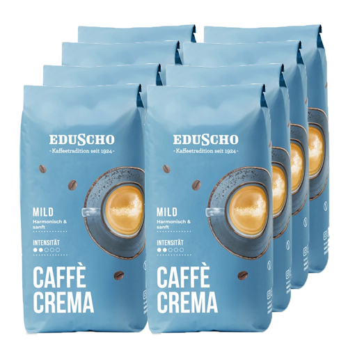 Eduscho Caffè Crema Mild Bonen 8x 1kg
