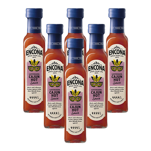 Encona Louisiana Cajun Hot Sauce 6x 142ml