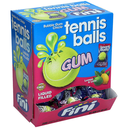 Fini Tennis Balls Bubble Gum 200 stuks