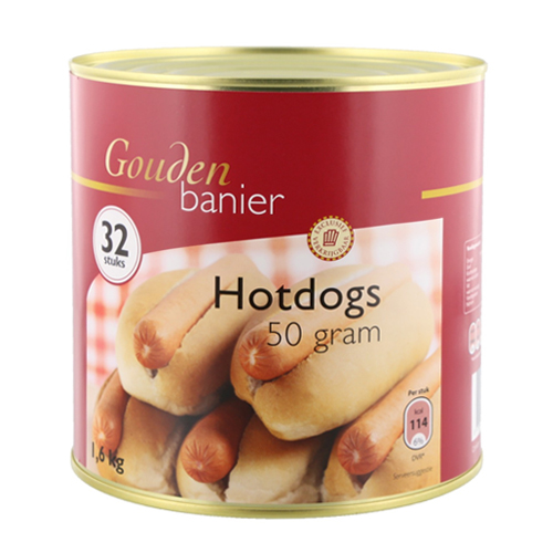 Gouden Banier Hot dogs 32 worstjes