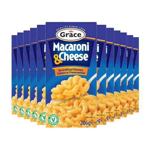 Grace Macaroni Cheese 12x 206g