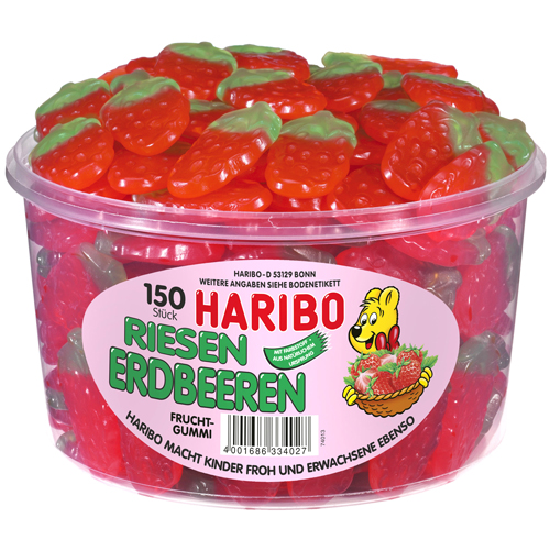 Haribo Giant Strawberries 150 pieces
