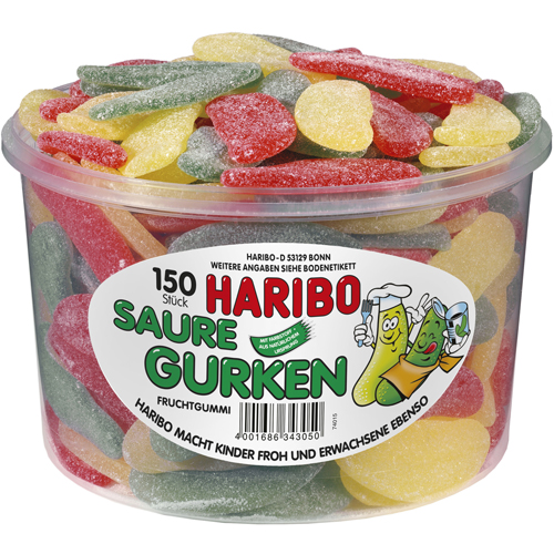 Haribo Sour Pickles 150 pieces