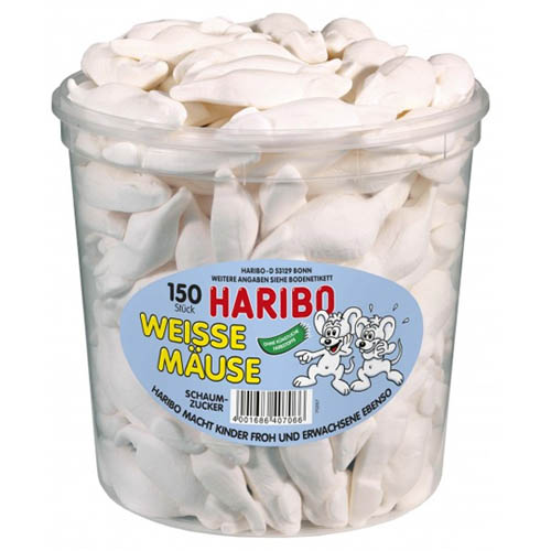 Haribo Witte muizen 150 stuks