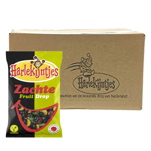 Harlekijntjes - Zachte Fruit Drop - 12x 450g