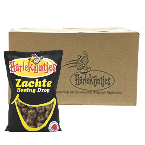 Harlekijntjes - Zachte Honingdrop - 12 x 300 gram