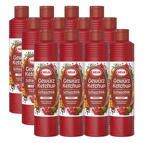 Hela Schaslick Kruiden Ketchup 12x 800ml