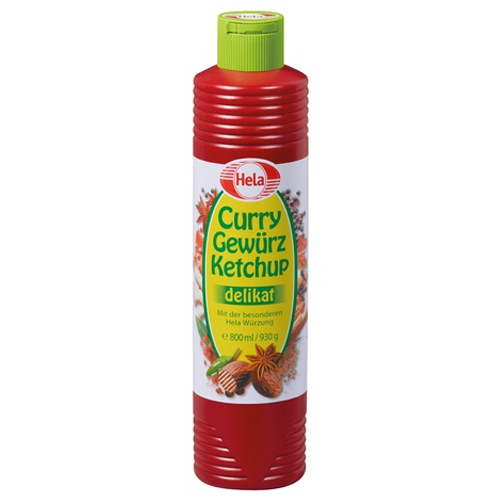 Hela Curry Kruiden Ketchup mild Delikat 800ml