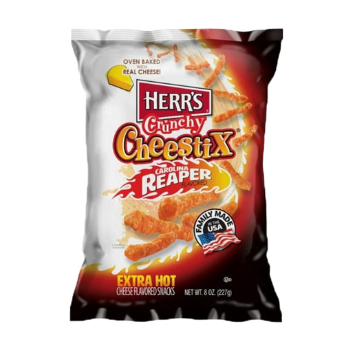 Herrapos s Crunchy Cheestix Carolina Reaper 227g