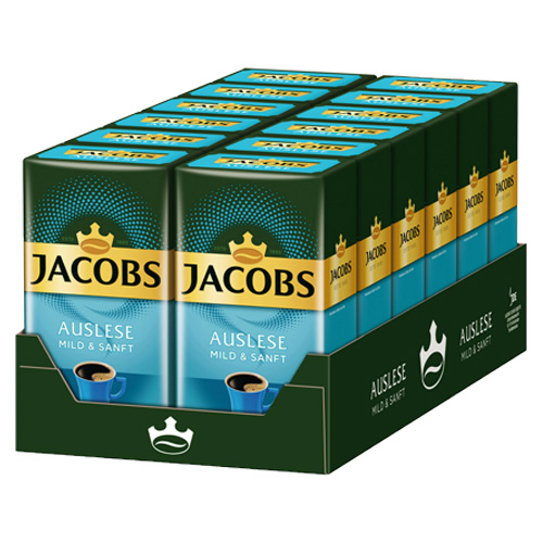 Jacobs Auslese Mild Sanft Gemalen koffie 12x 500g