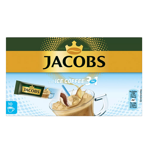 Jacobs Ice Coffee 3in1 Sticks Oploskoffie 10 sticks