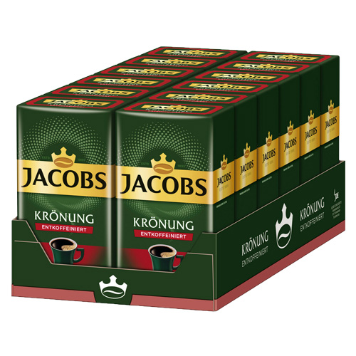 Jacobs Krönung Cafeïnevrij Gemalen Koffie 12x 500g