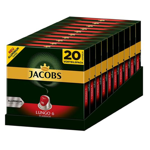 Jacobs Lungo Classico 10x 20 Capsules