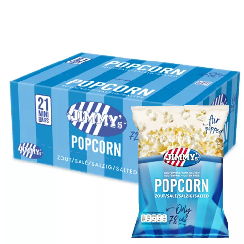Jimmyapos s Popcorn Zout 21 Minizakjes