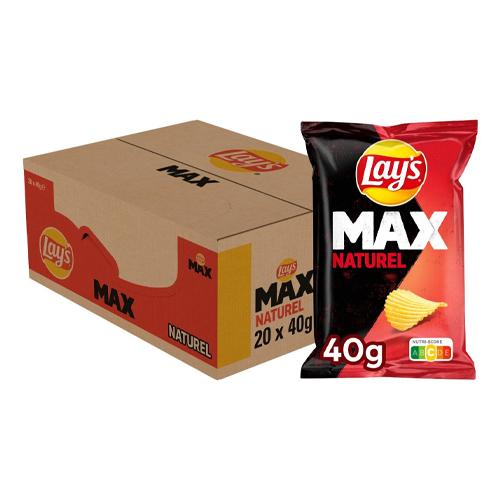 Lay’s MAX | Naturel | 20 x 40 gram