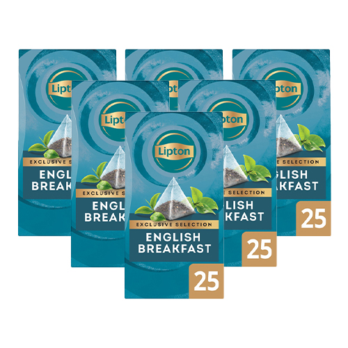 Lipton Exclusive Selection English Breakfast Thee 6x 25 zakjes