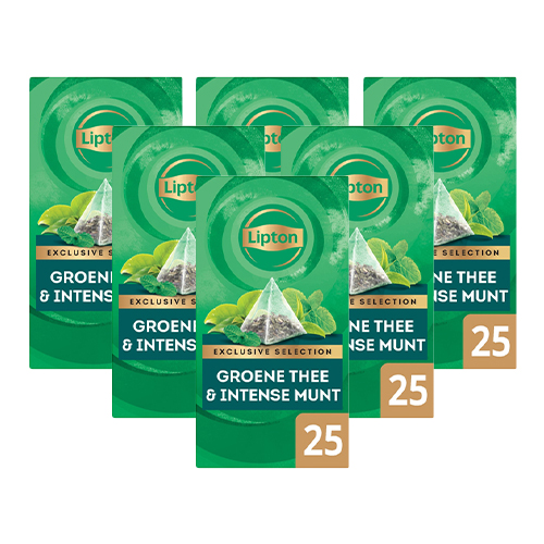 Lipton Exclusive Selection Groene thee Intense munt 6x 25 zakjes