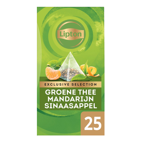 Lipton Exclusive Selection Groene thee Mandarijn Sinaasappel 25 zakjes