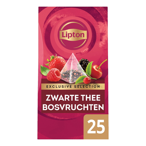 Lipton Exclusive Selection Zwarte Thee bosvruchten 25 zakjes